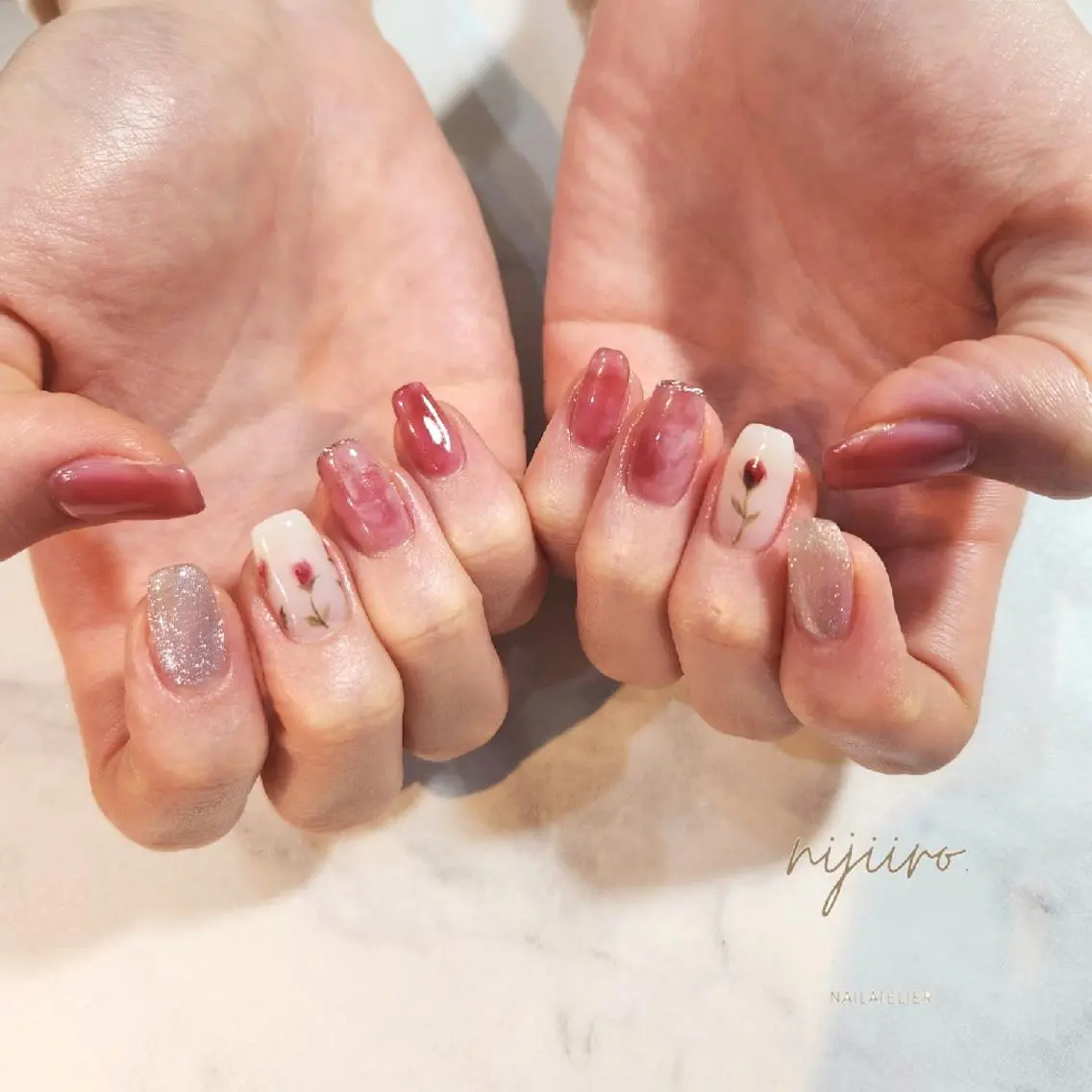 ネイル ハンドネイル nijiiro🌈 サトウのネイルデザイン