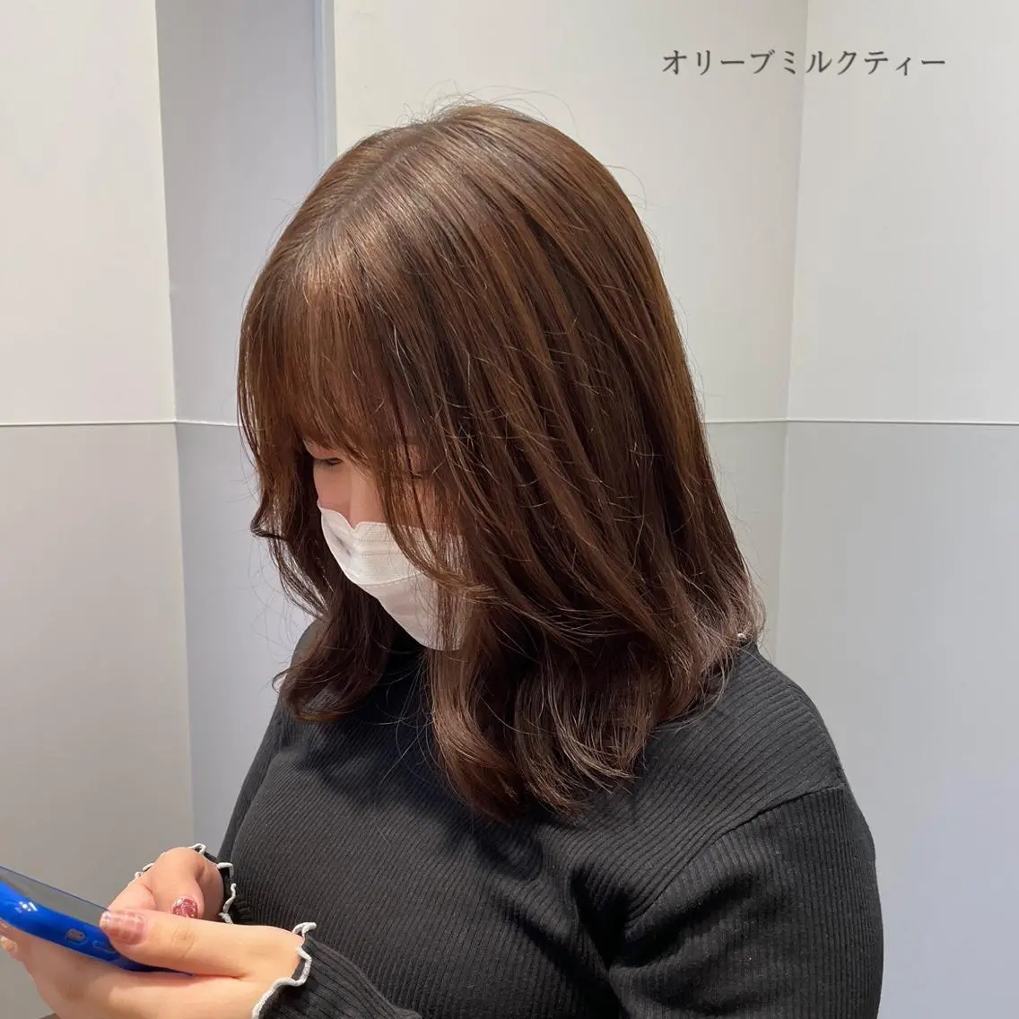 ミディアム カラー SAKI ☺︎のヘアスタイル