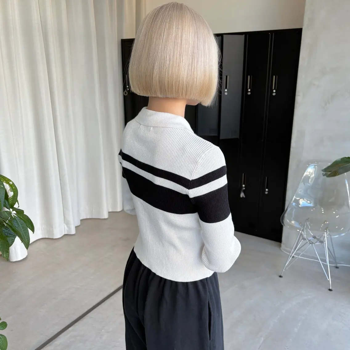 ショート カラー ブリーチ ハイトーンカラー ボブ カット ヘアカラー はちすか るかのヘアスタイル