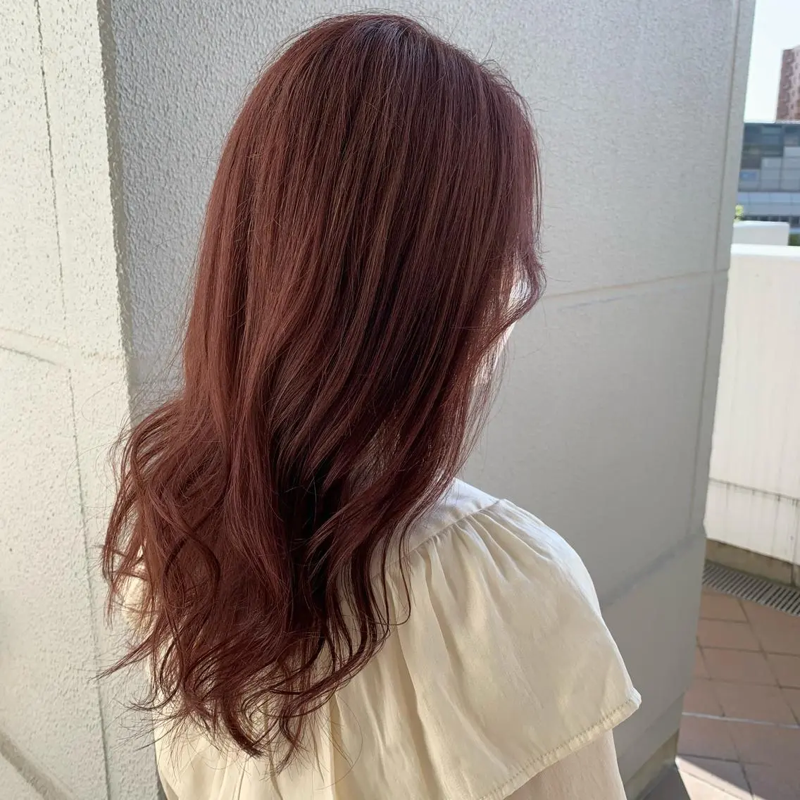 セミロング カット ヘアカラー 佐々木 優衣のヘアスタイル