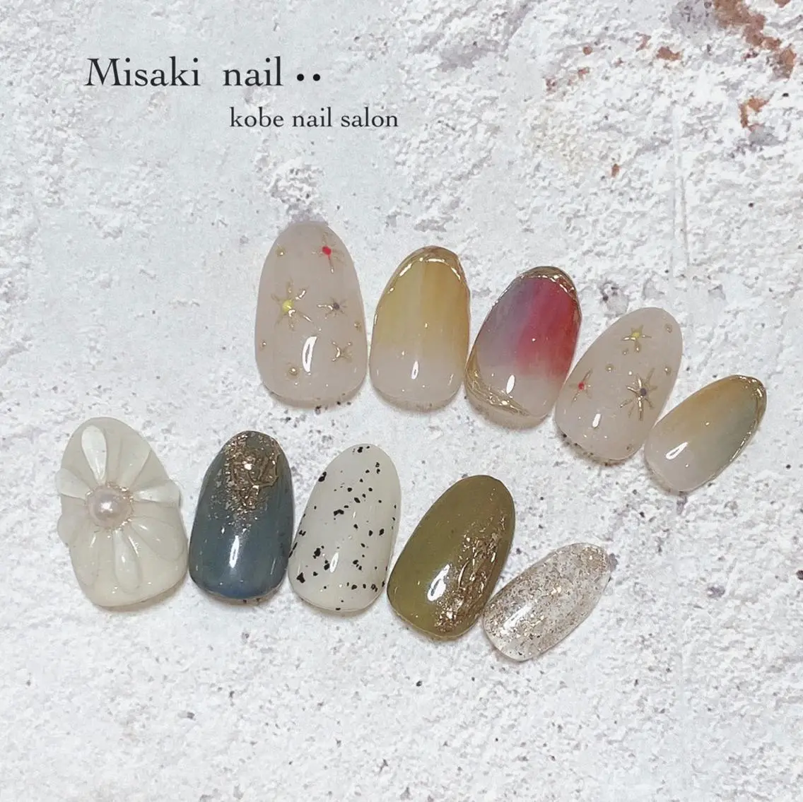 ネイル 韓国ネイル ワンホンネイル ハンドネイル nailsalon miinailsのネイルデザイン