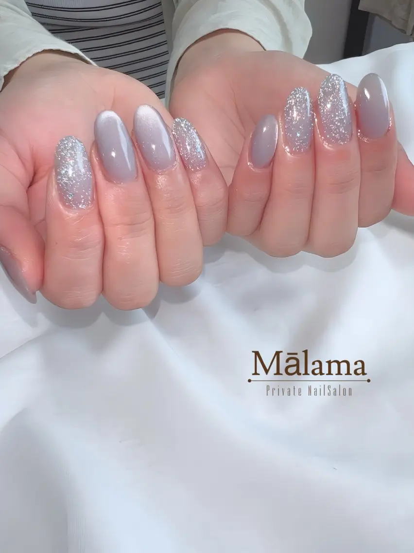 ネイル フラッシュネイル マグネットネイル Malama ___Ayakaのネイルデザイン
