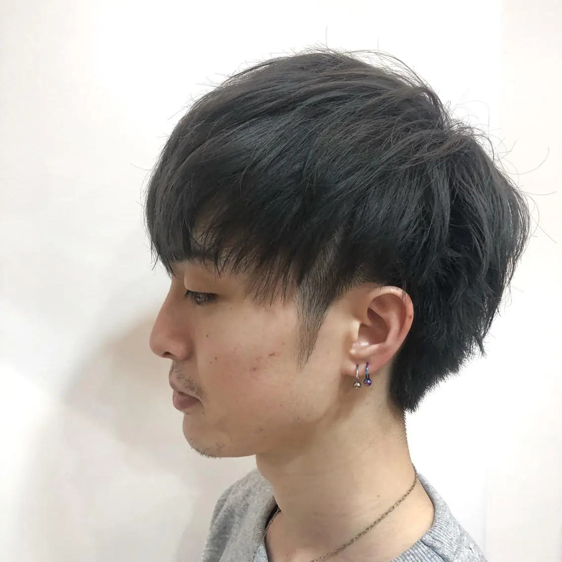 ショート カラー メンズ ブルーカラー 高橋胡桃🪽 ディレクターのヘアスタイル