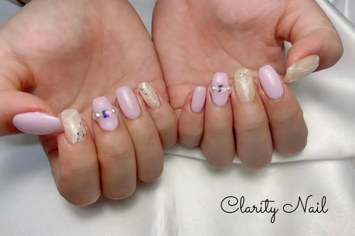 ネイル アートネイル 持ち込み ハンドネイル Clarity Nailのネイルデザイン