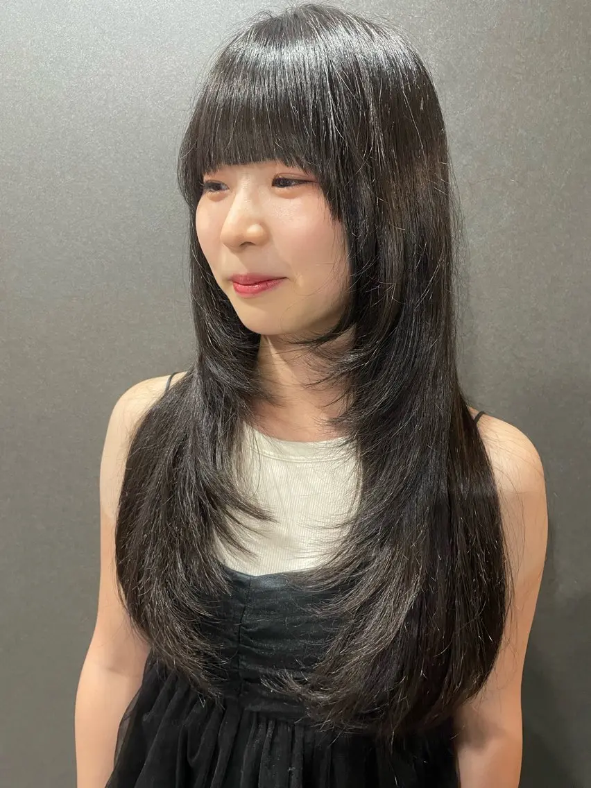 【☀️定番✂️似合わせカット+艶カラー+トリートメント🌈】の写真