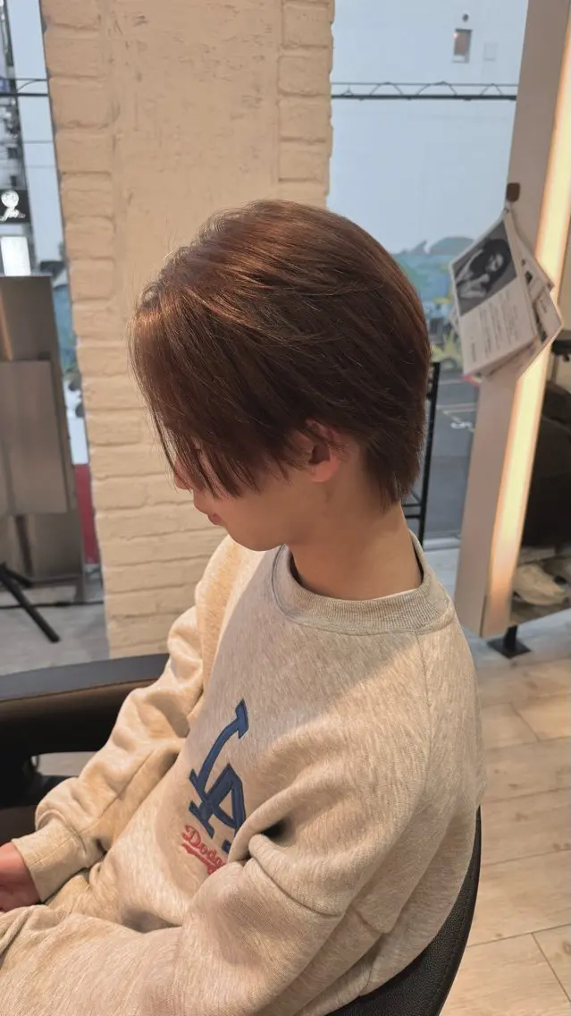 【🌟ブリーチなし】ダブルカラー+カット+ケラスターゼトリートメント💎の写真