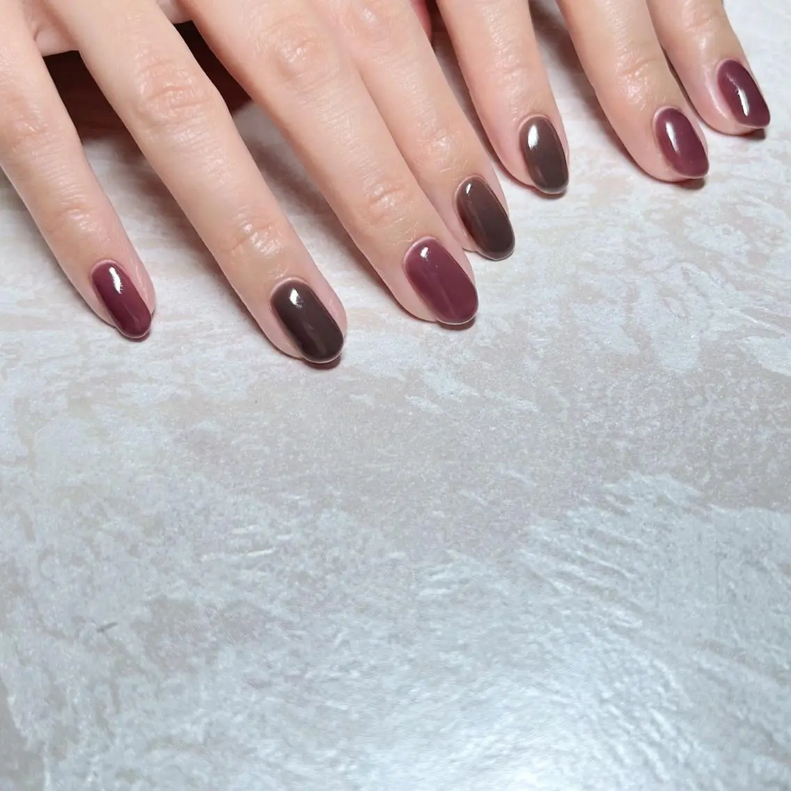 ネイル マグネットネイル ニュアンスネイル ショートネイル gemickle nailのネイルデザイン
