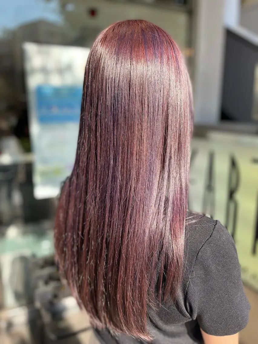 春色暖色🎀ブリーチなしダブルカラー🎀バブルシャンプー🫧コーティングトリートメント🧴の写真