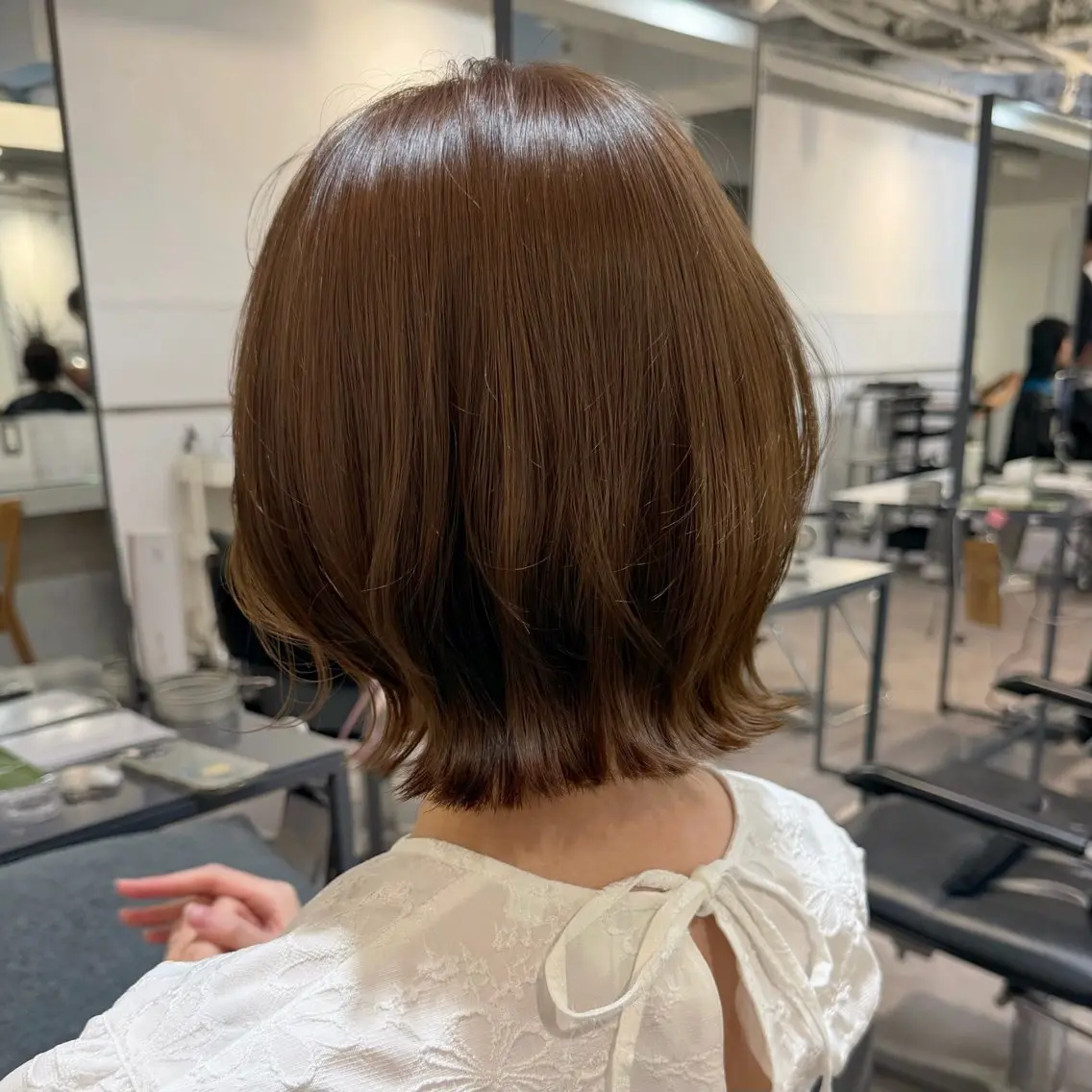 ミディアム カラー 顔周りレイヤー꙳⋆ ミディアム⌇SAKIのヘアスタイル