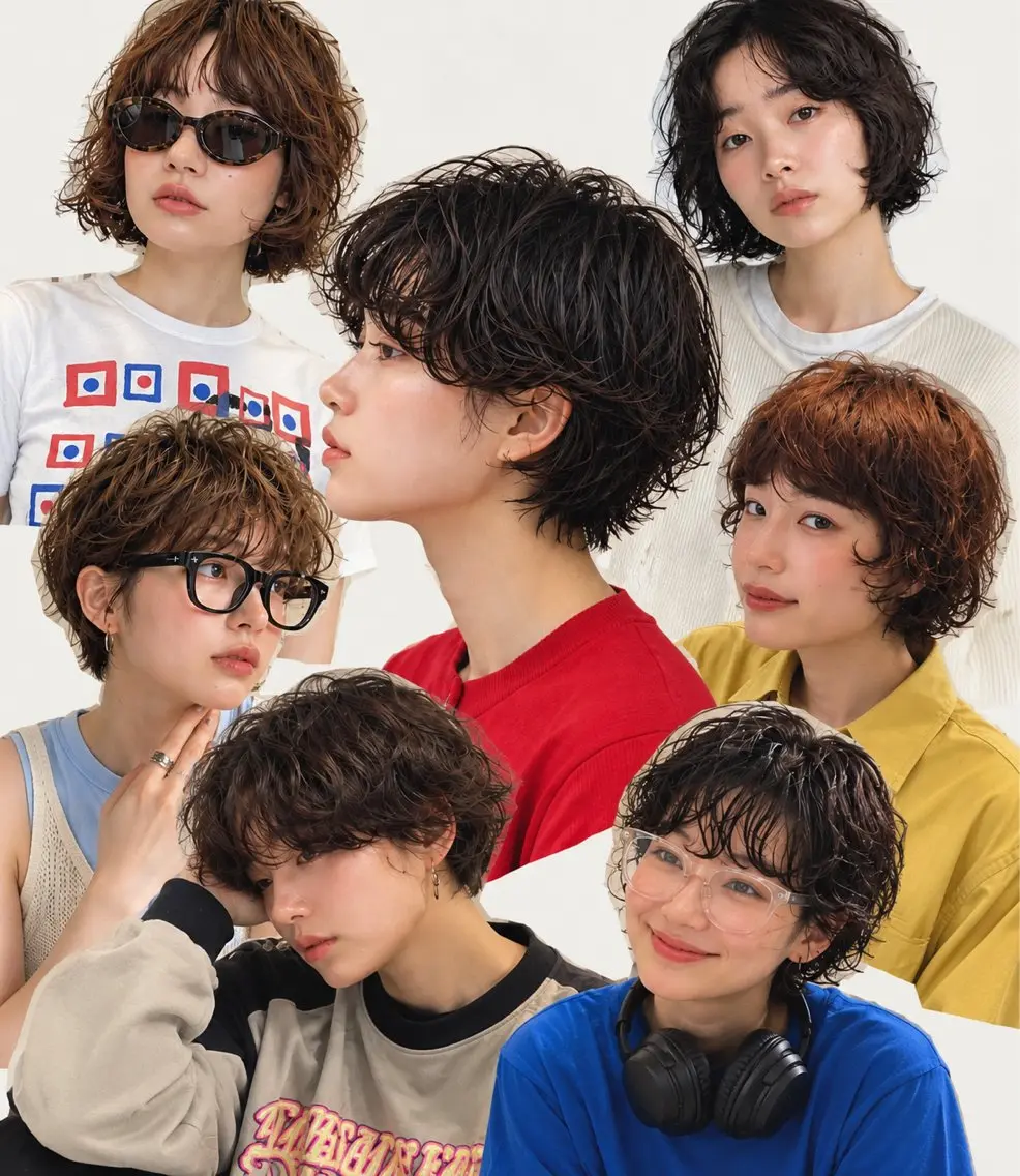 【モデル募集】ショート・ボブのニュアンスパーマカラー🌀の写真