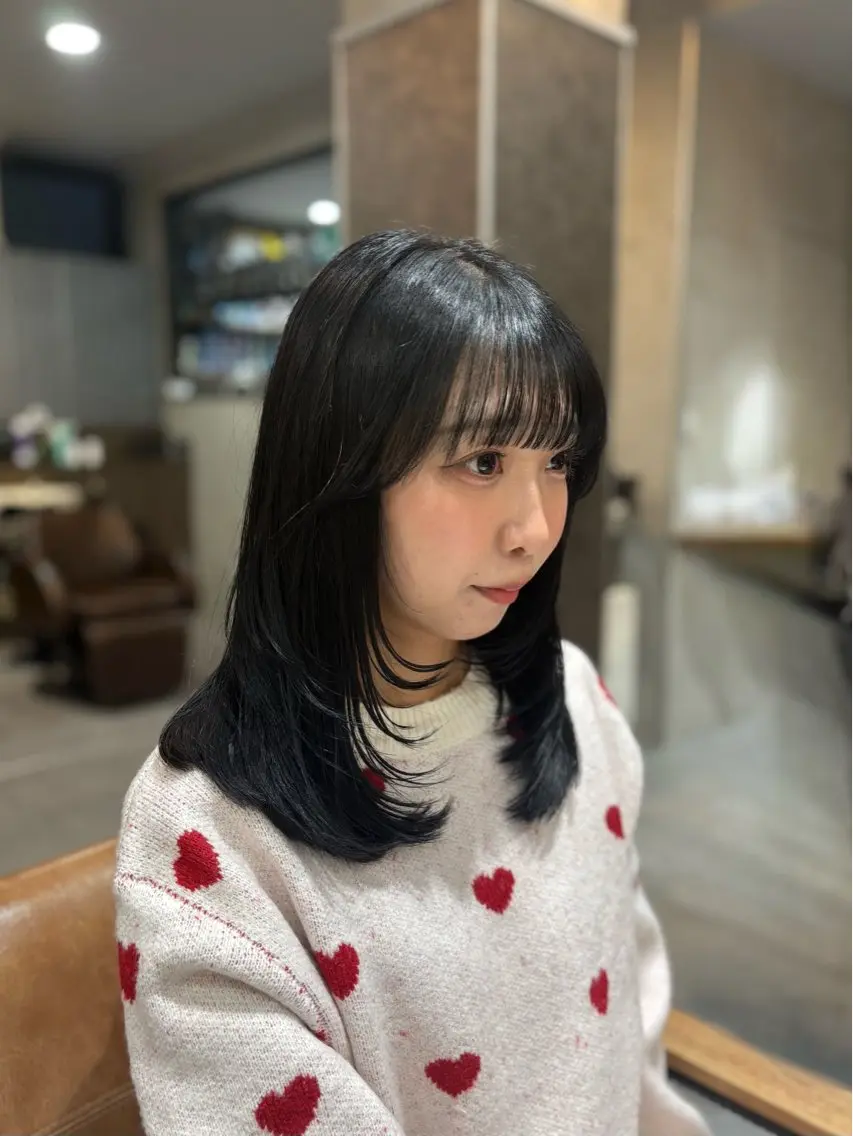 ミディアム カラー レイヤーカット カット ヘアカラー SHIAN 立川 🍑すずかのヘアスタイル