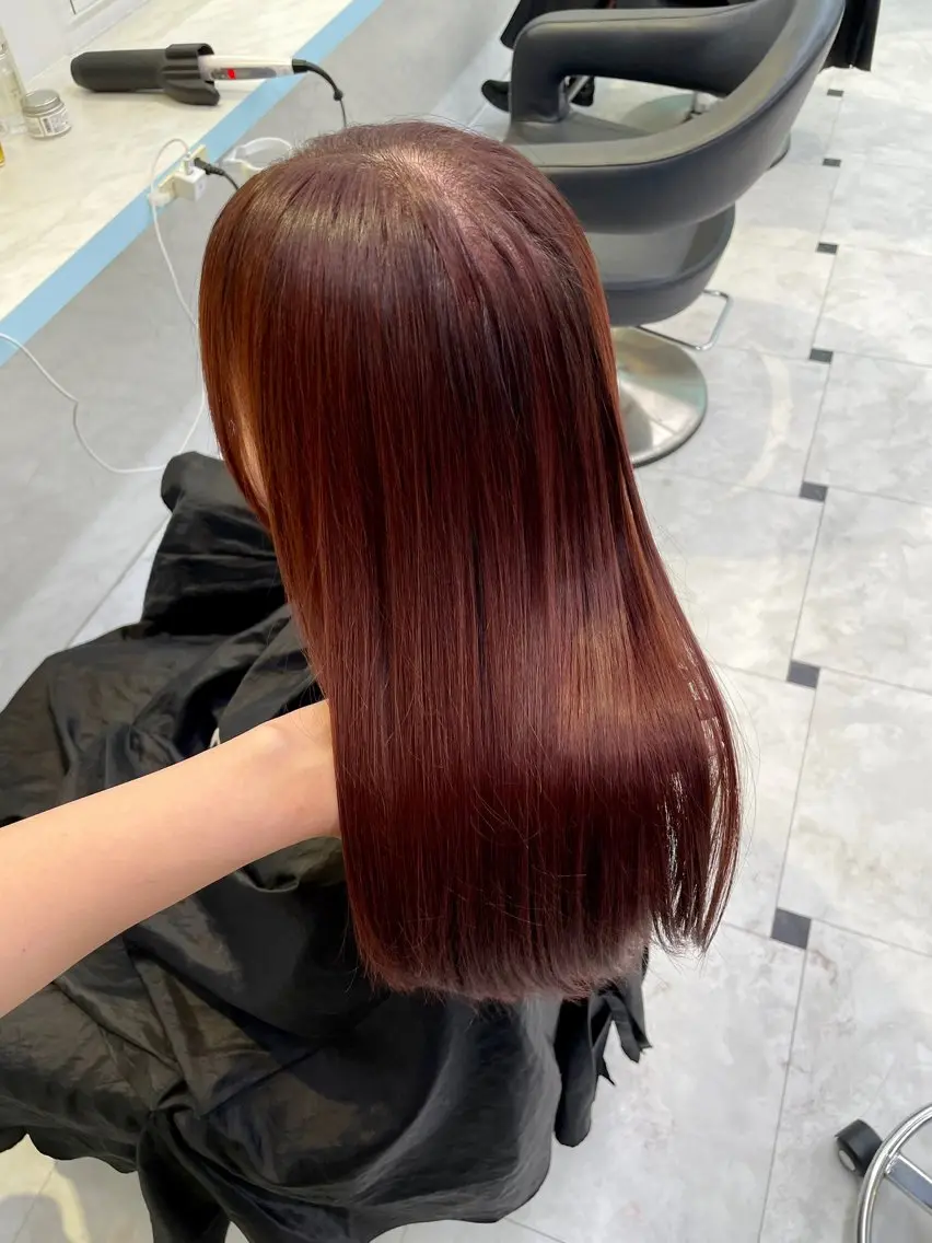 カラー 🇰🇷韓流暖色ヘア 🍒saaya🍒のヘアスタイル