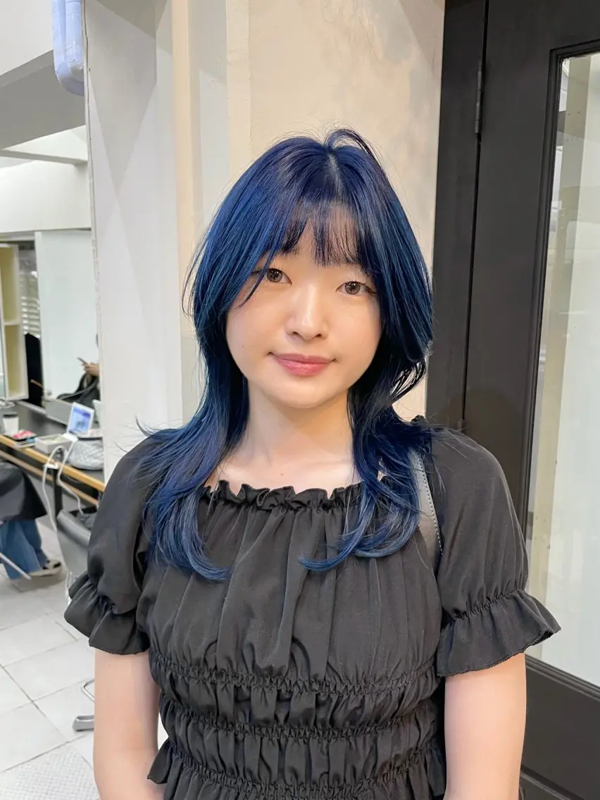【🫧人気No3!🫧】韓国ハッシュカット、レイヤー+ケアブリーチカラー🦋の写真