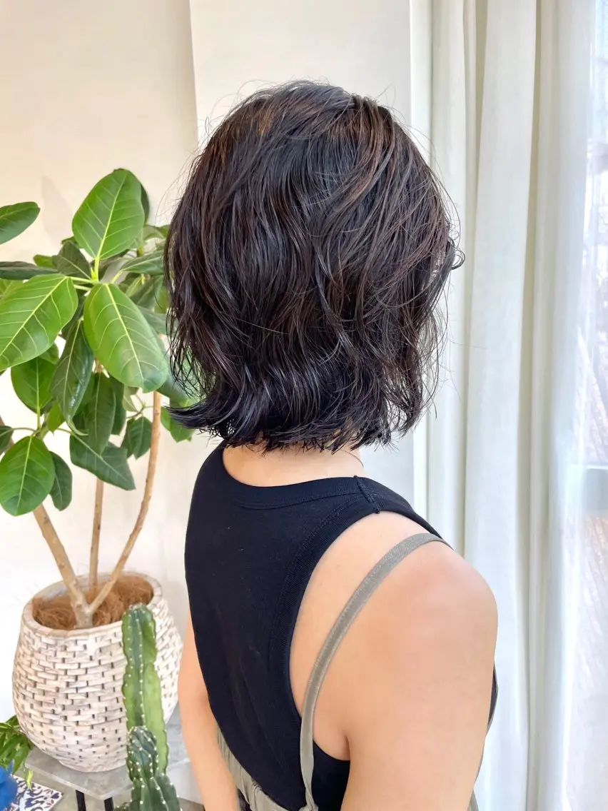 ショート カット パーマ nessヤマサキ リュウタのヘアスタイル
