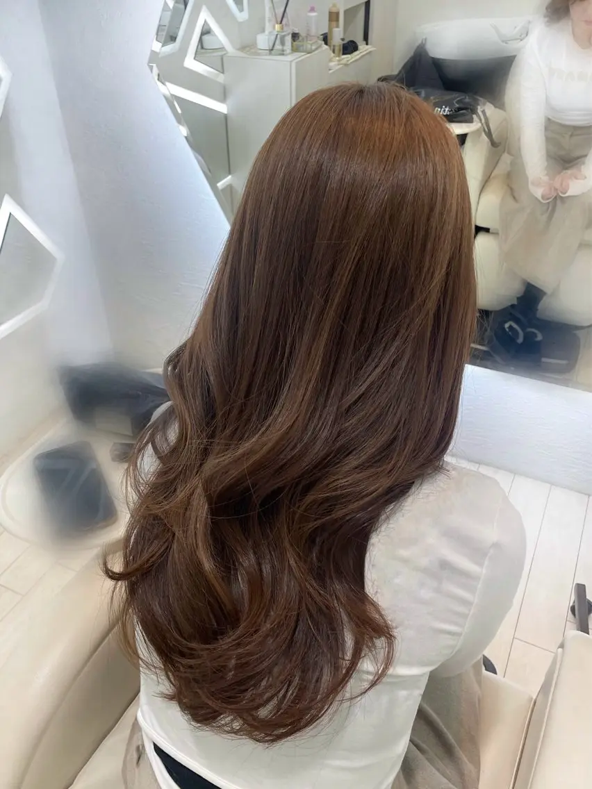 ロング 羽根田 果奈のヘアスタイル