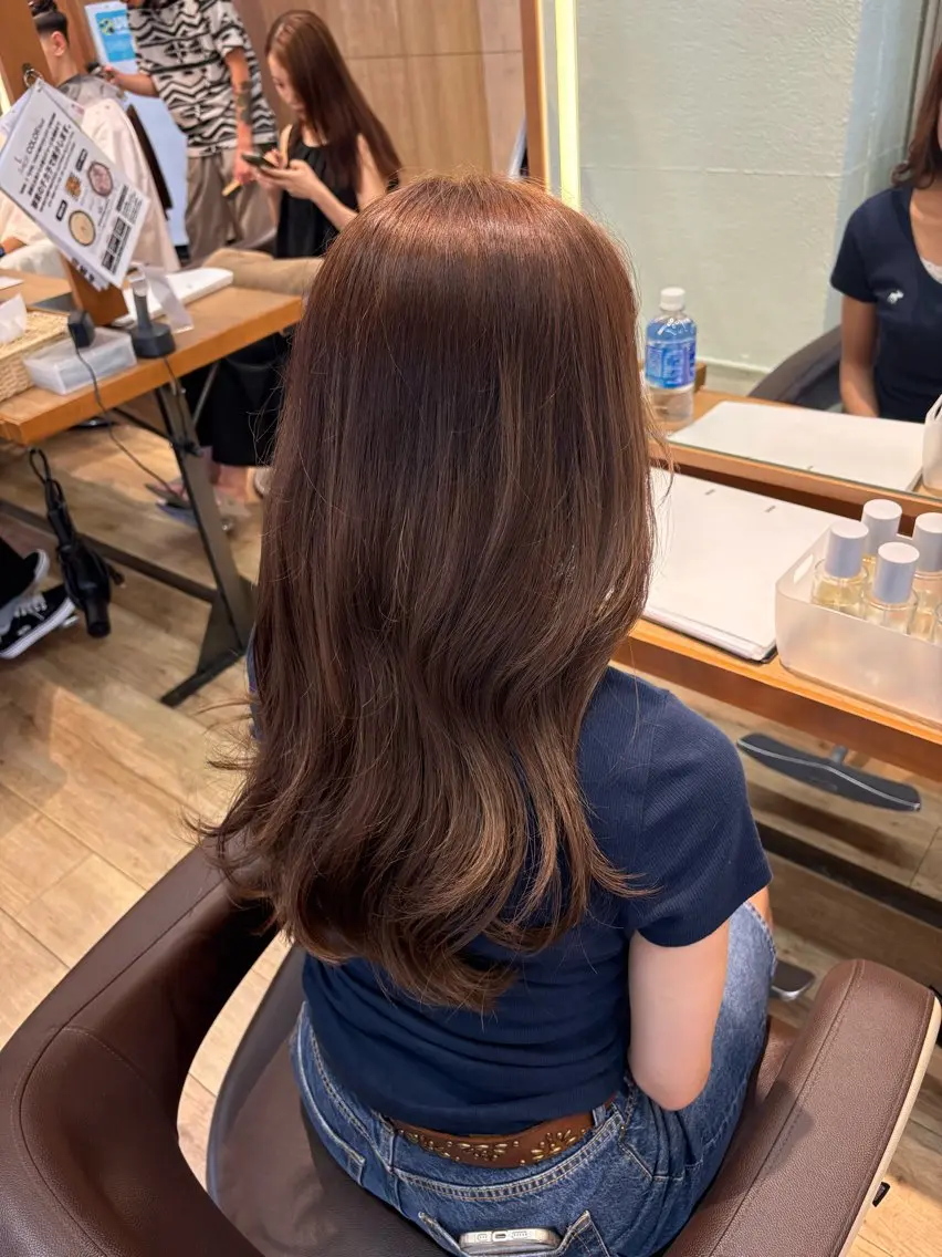 ロング カラー ヘアカラー 透明感カラー 🧚‍♂️さえのヘアスタイル