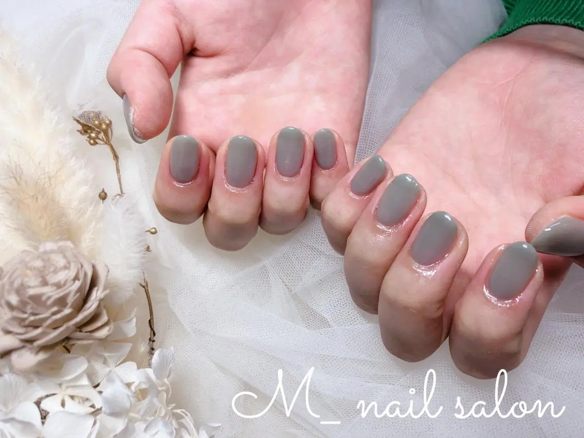 ネイル ワンカラーネイル M_ nail salonのネイルデザイン