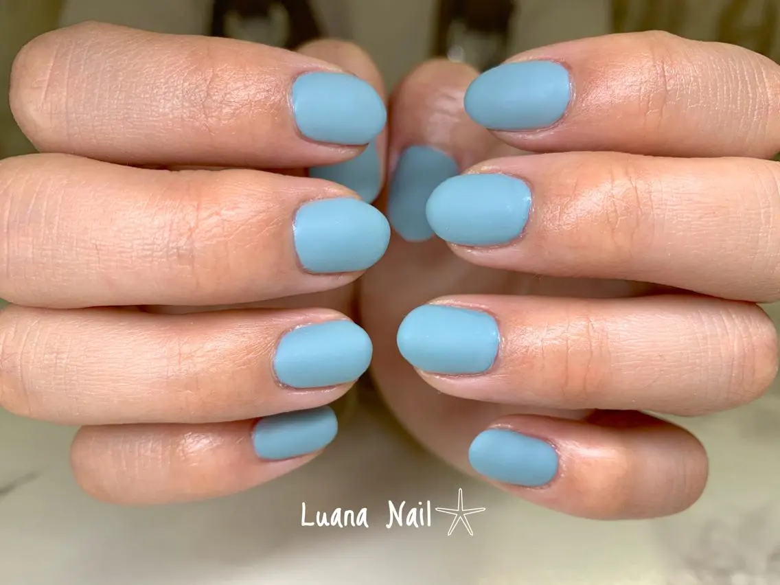 ネイル マットネイル ハンドネイル BeauJu by Luana Nailのネイルデザイン