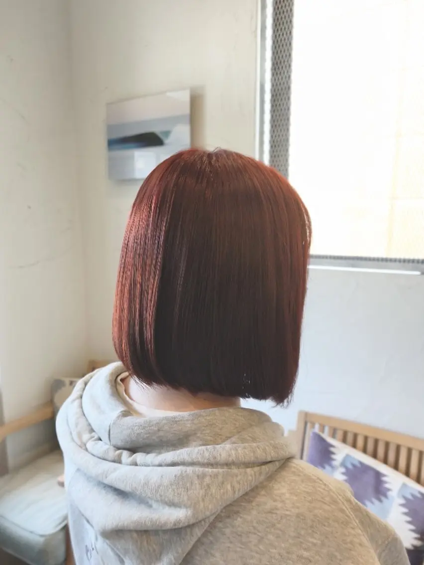 ミディアム ヘアカラー LEASH 北原のヘアスタイル