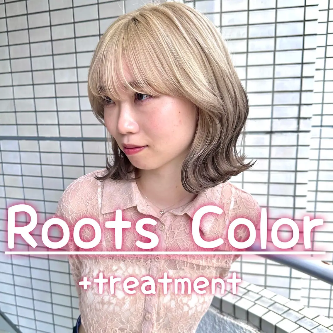 ミディアム カラー 原宿/韓国ボブ /くびれボブ/優希のヘアスタイル