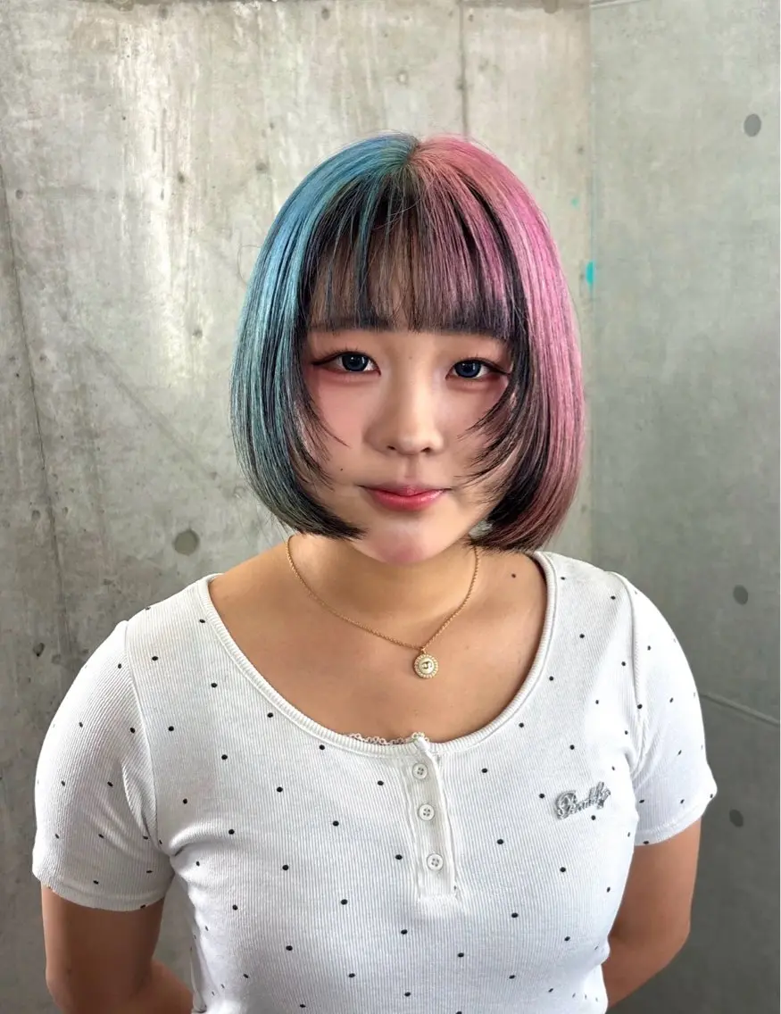 ショート カラー ヘアカラー 加藤志保 🎗️🫧モデル募集のヘアスタイル