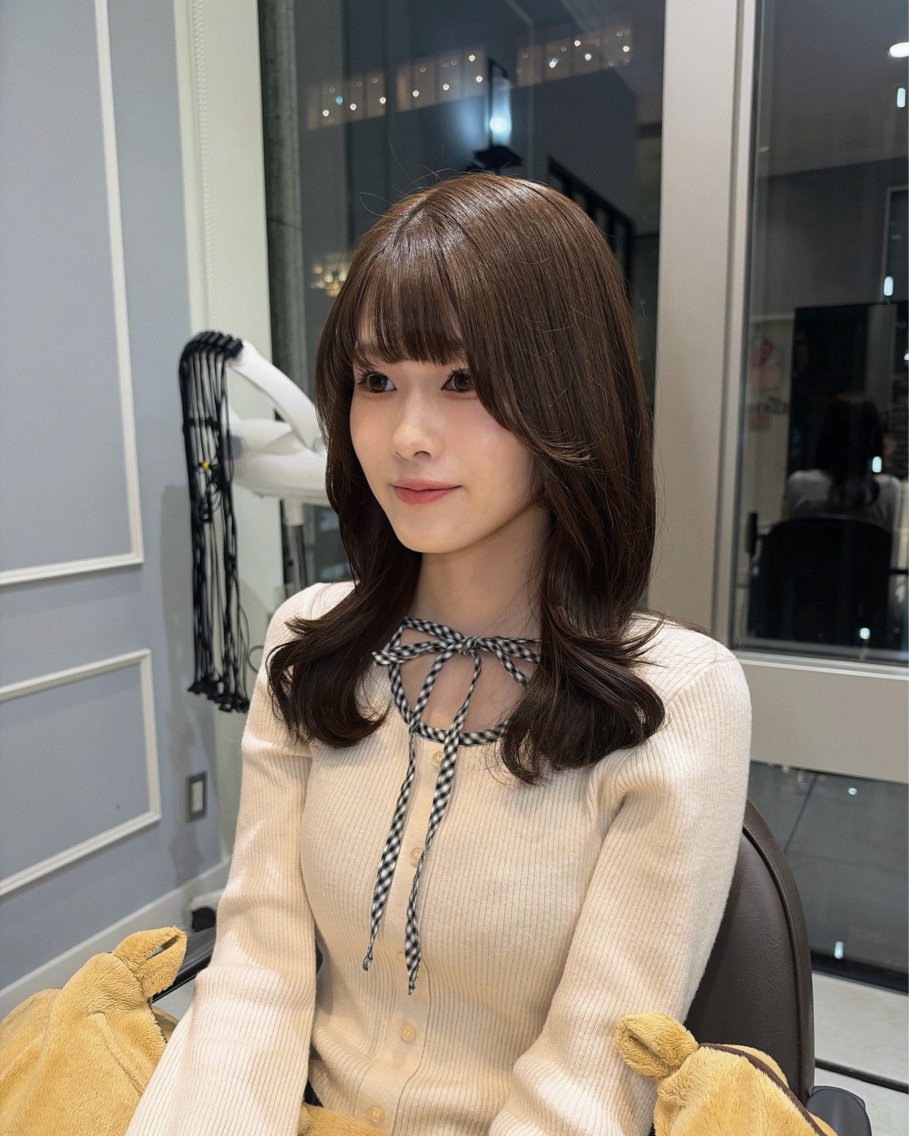 ロング カラー カット ヘアカラー トリートメント 韓国🫧髪質改善🫧 レイヤー🫧渡辺のヘアスタイル