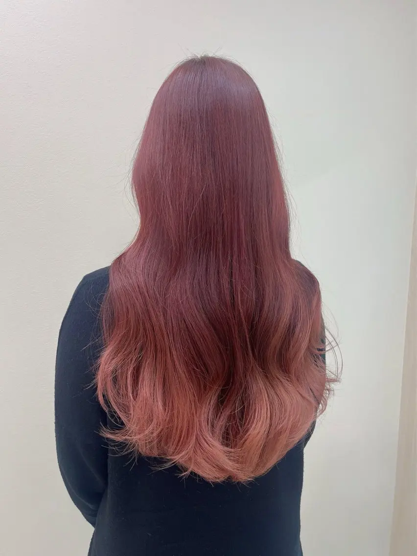 ロング カラー 中村 佳歩のヘアスタイル