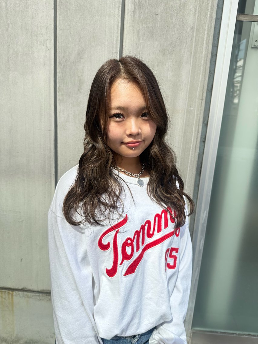 ロング カラー ヘアカラー 名古屋カラー ひかりのヘアスタイル
