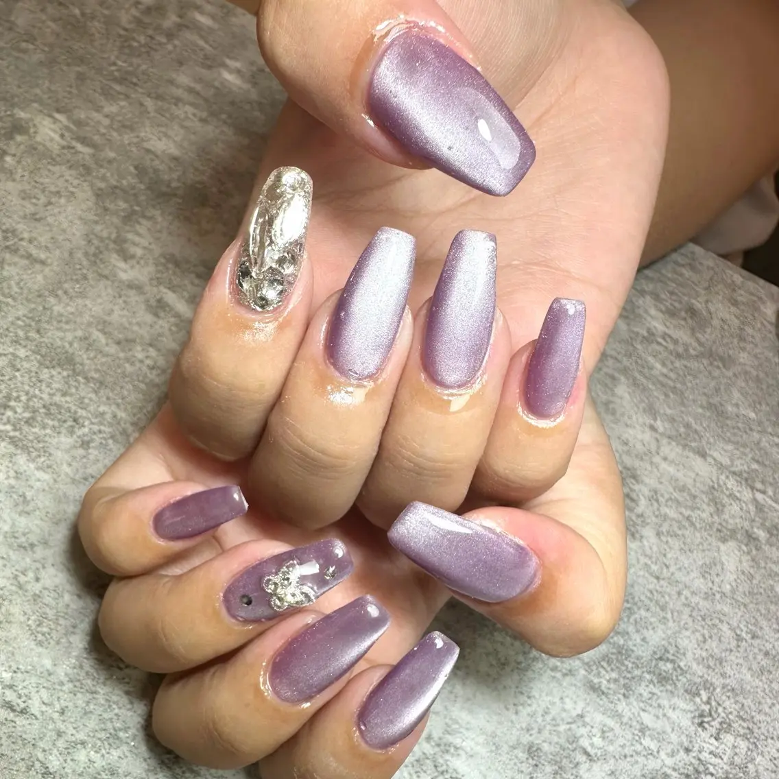 ネイル パープル Mii nailのネイルデザイン