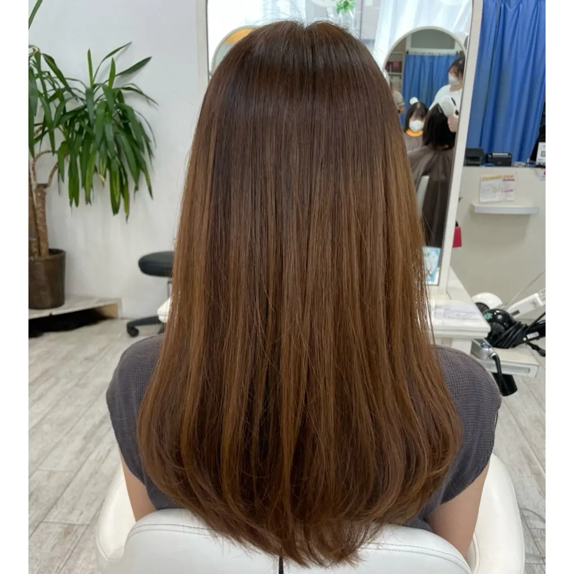 ロング カラー ヘアアレンジ レイヤーカット カット ヘアカラー トリートメント 町田 あみのヘアスタイル