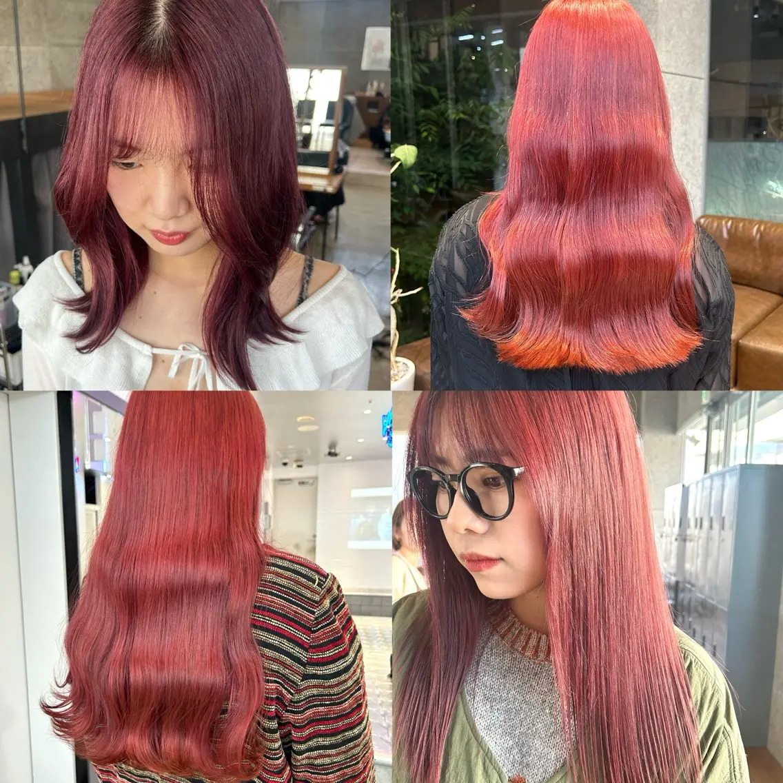 カラー 🫒オリーブ/透け感 レイヤー🌿モエカのヘアスタイル