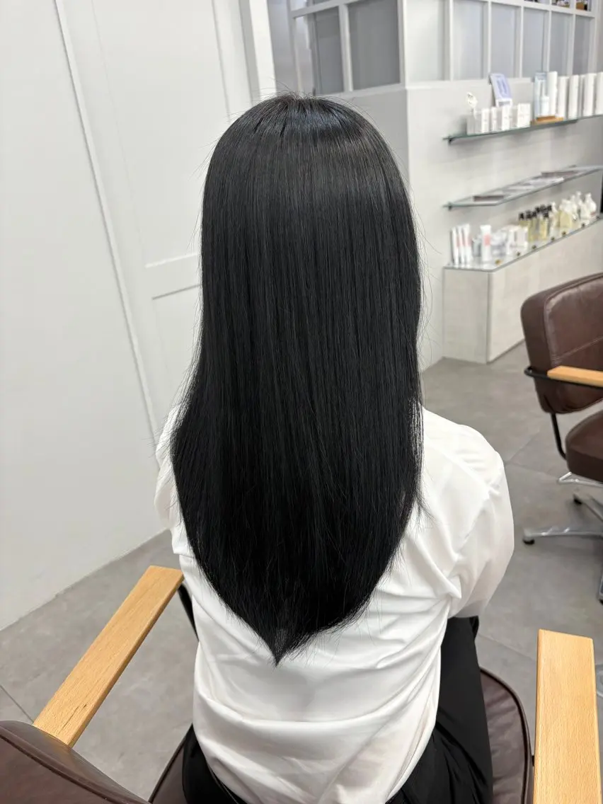 セミロング カラー パーマ ヘアカラー 縮毛矯正 Hina🫧透明感 /上品/モテ🫧のヘアスタイル