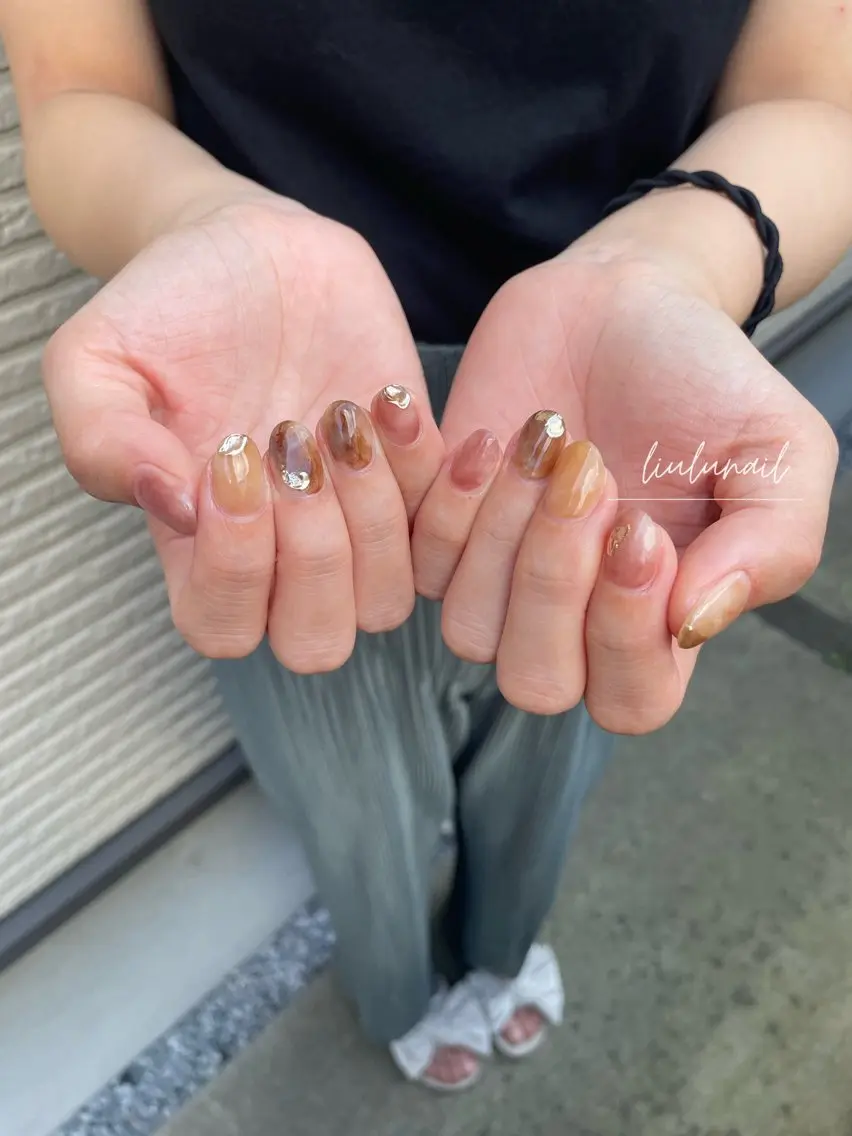 ネイル アートネイル 持ち込み liulu nailのネイルデザイン