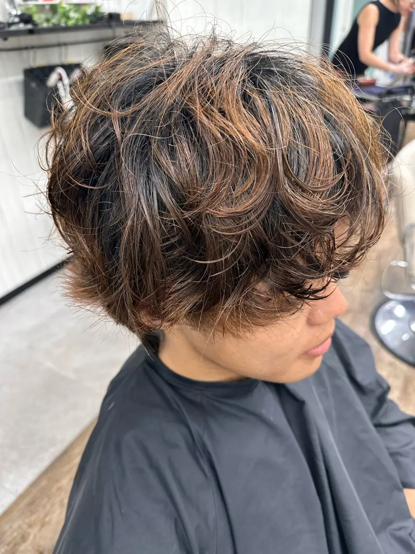 パーマ ⟡.·mamiya 縮毛矯正/ヘアセットのヘアスタイル
