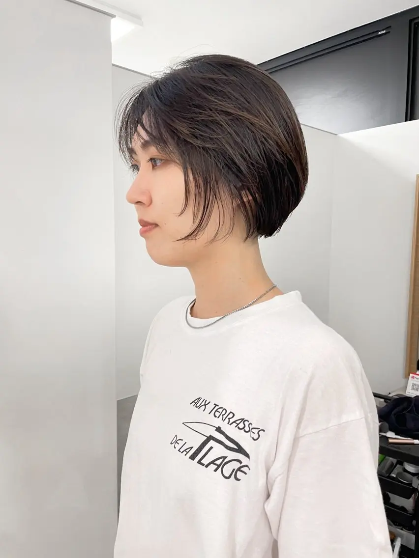 ショート カット 緒方リエ 時短ショート・ボブのヘアスタイル