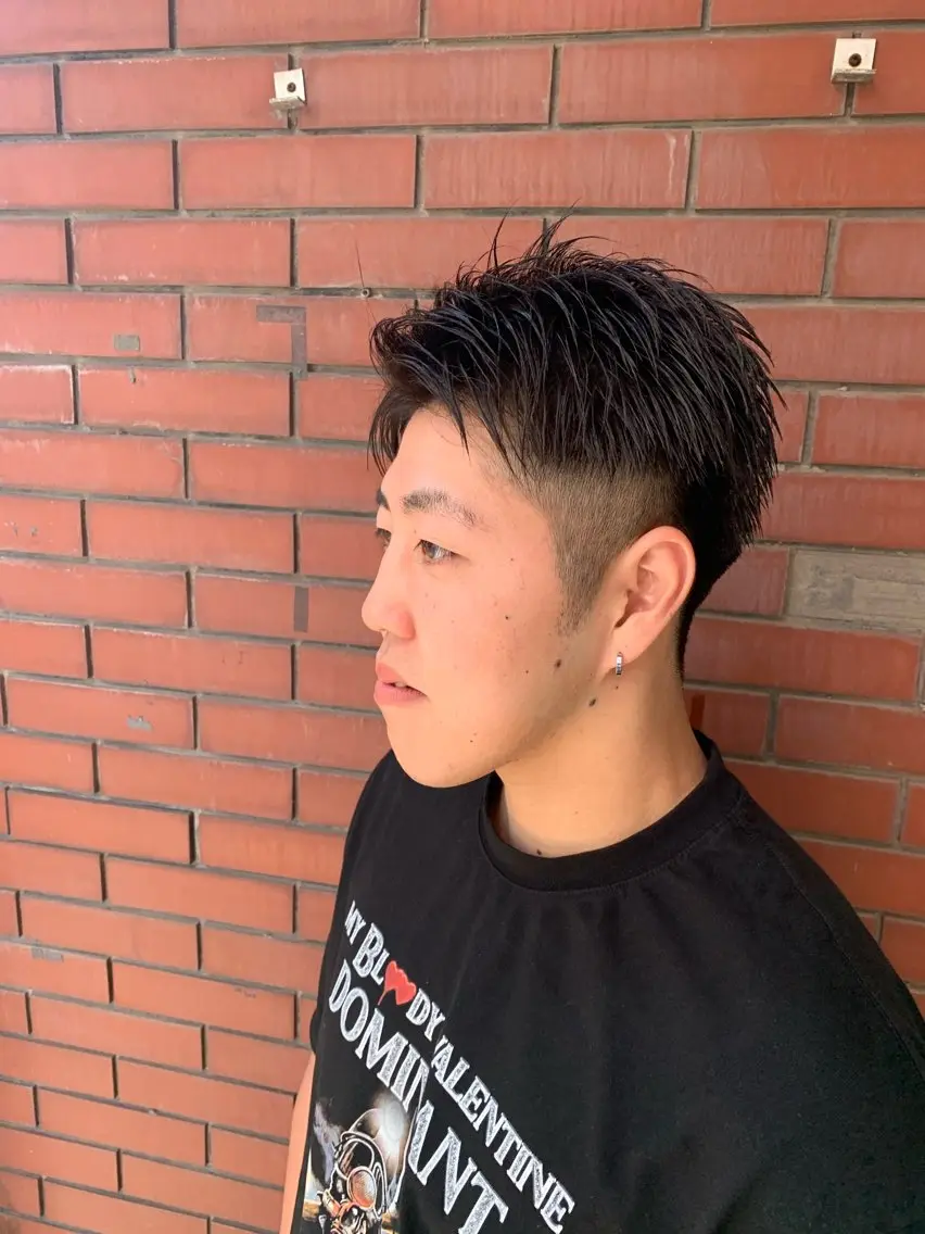 メンズ アップバング カット 【メンズパーマ特化】 🍏網中勇喜のヘアスタイル