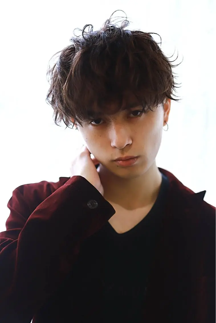 ショート パーマ メンズ カット パーマ LOOP hairのヘアスタイル