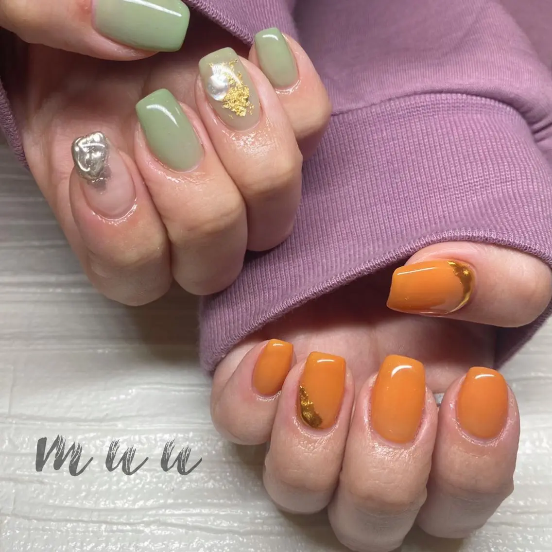 ネイル ワンカラーネイル muu nailのネイルデザイン