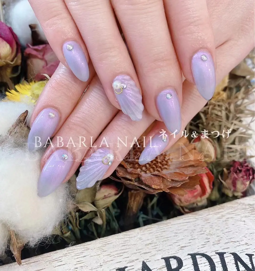 ネイル キラキラネイル ぷっくりネイル Babarla Nailのネイルデザイン
