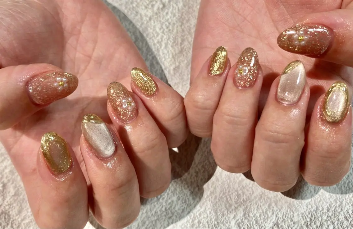 ネイル ハンドネイル たまプラーザ ANZUのネイルデザイン
