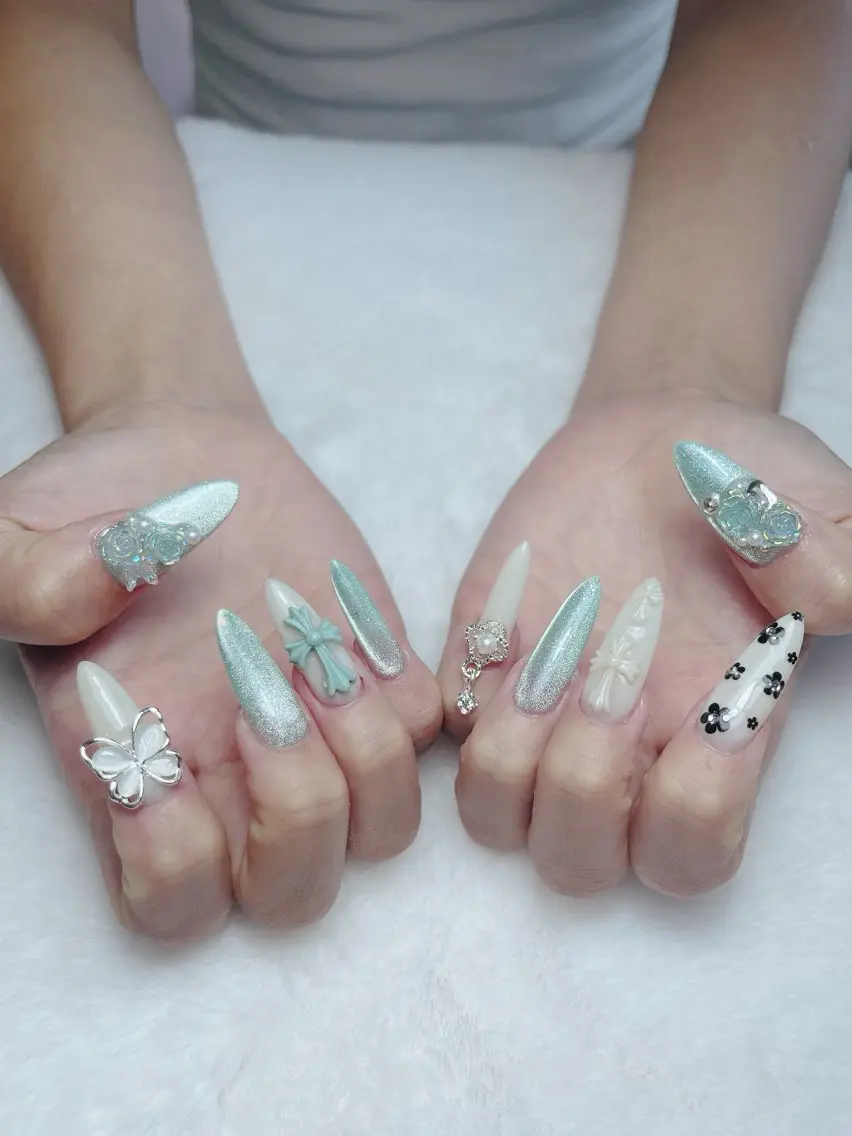 ネイル 長さ出し 持ち込み nemo nailのネイルデザイン