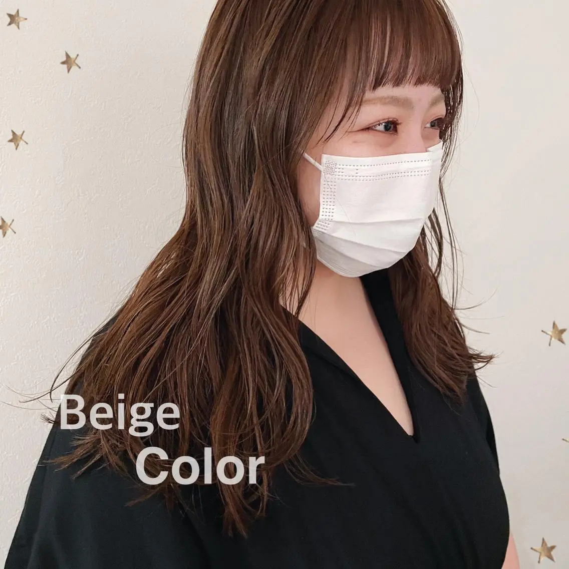 ロング カラー カット ヘアカラー 市川 千夏のヘアスタイル