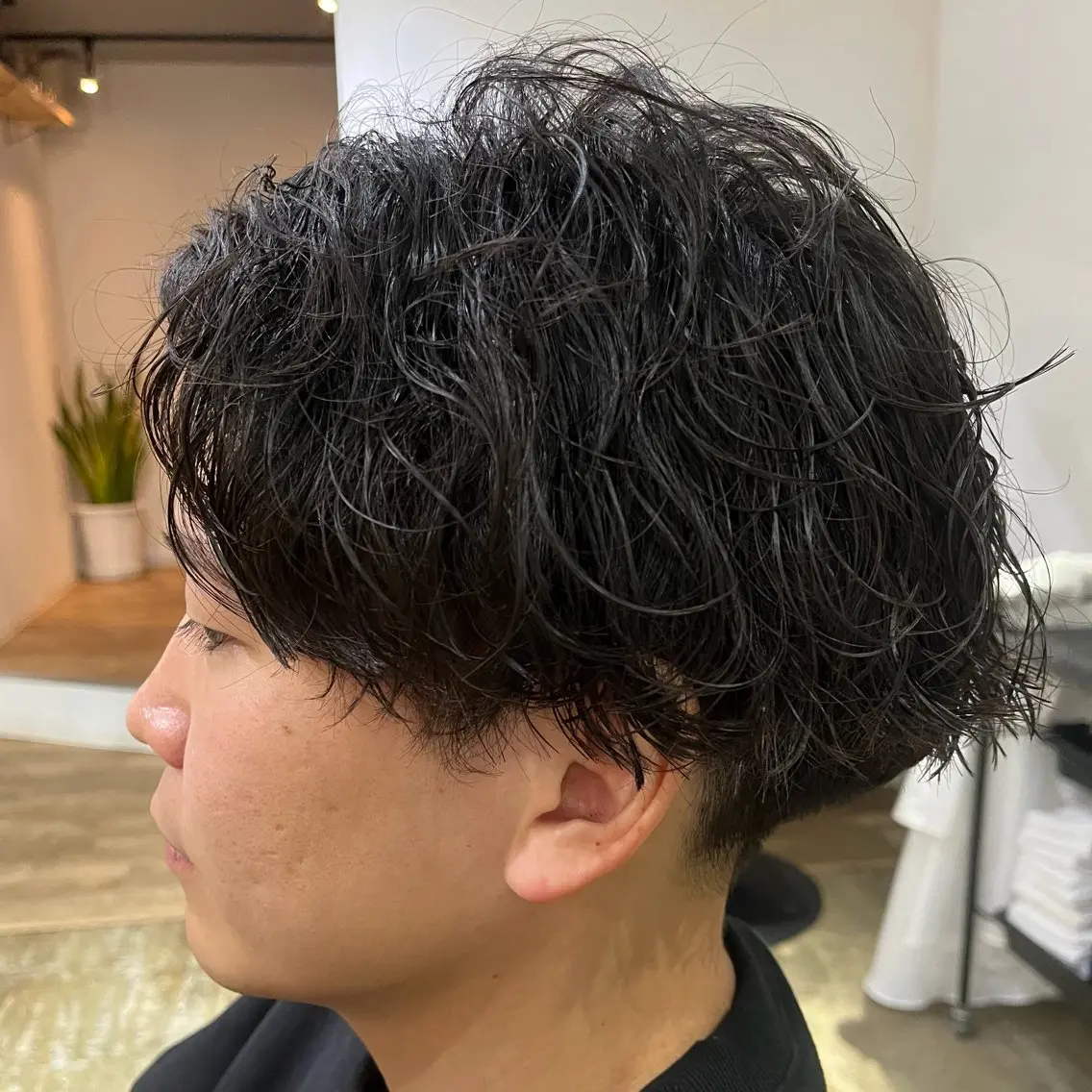 パーマ メンズ カット パーマ ヘアセット 新宿メンズカット/ パーマ/岩田進一のヘアスタイル