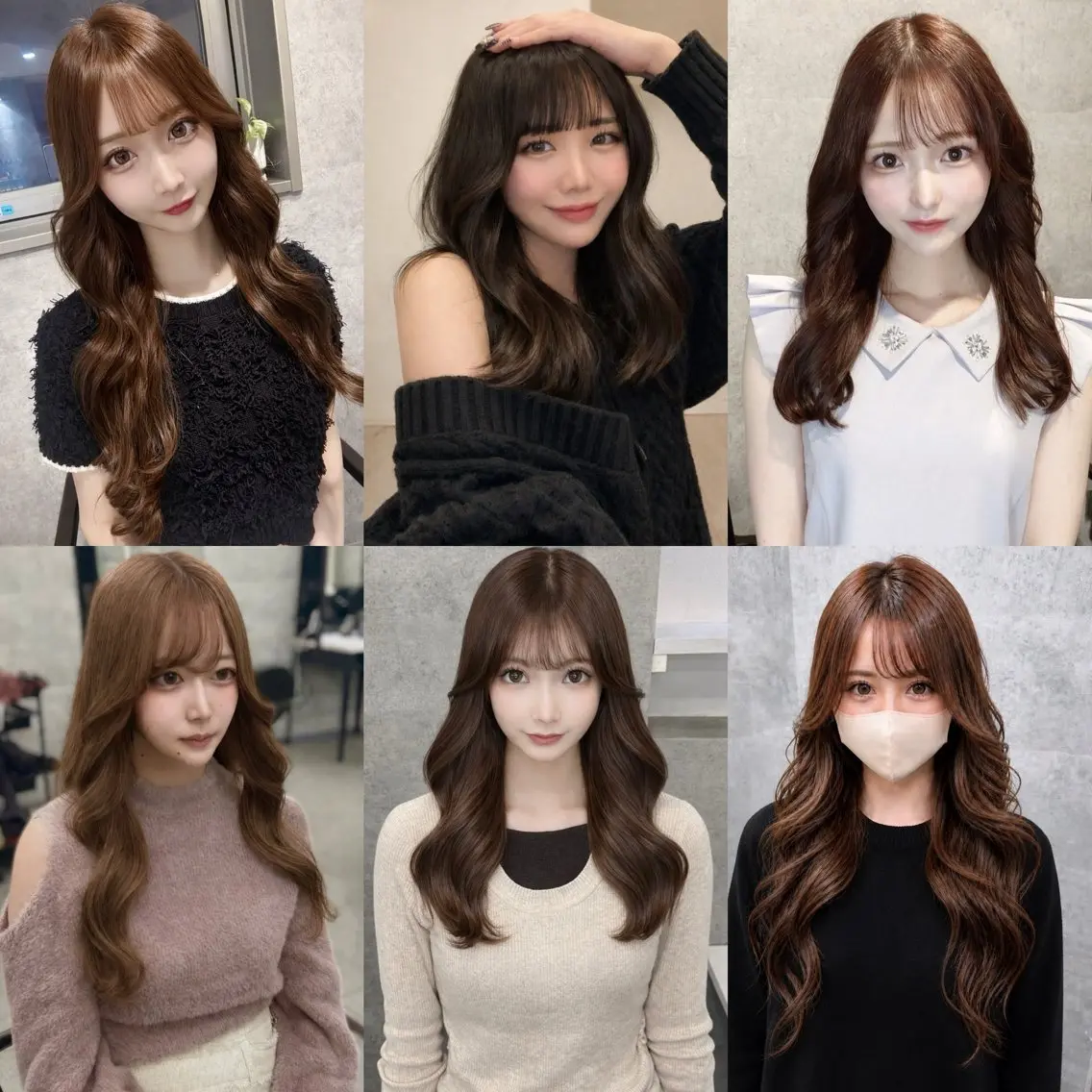 ロング カラー カット ヘアカラー トリートメント 新宿美容室 ダブルカラーのヘアスタイル