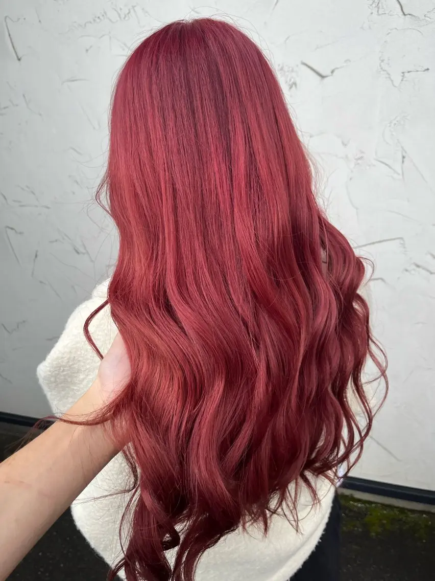 ロング カット ヘアカラー 道下 颯人のヘアスタイル