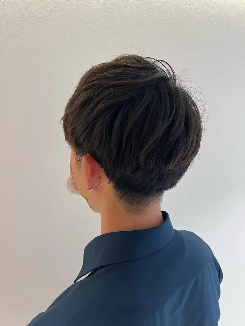 メンズカット+カラーの写真