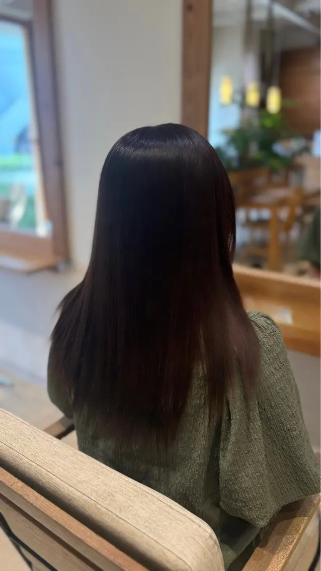 セミロング カラー ブラウンカラー ヘアカラー reo /DONNA高槻店のヘアスタイル