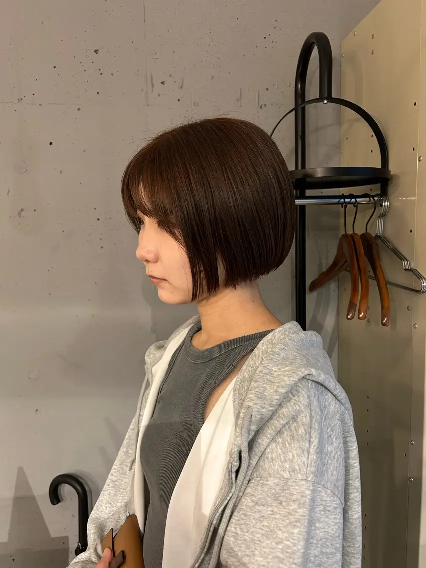 ショート カラー ブラウンカラー ボブ ショートヘア Romy まるのヘアスタイル