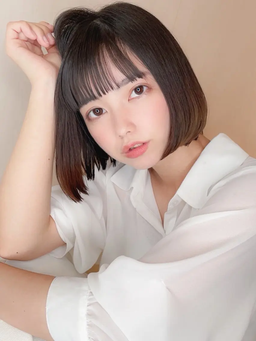 ショート カラー ヘアアレンジ ボブ ivybyCIEL 女性専用サロンのヘアスタイル