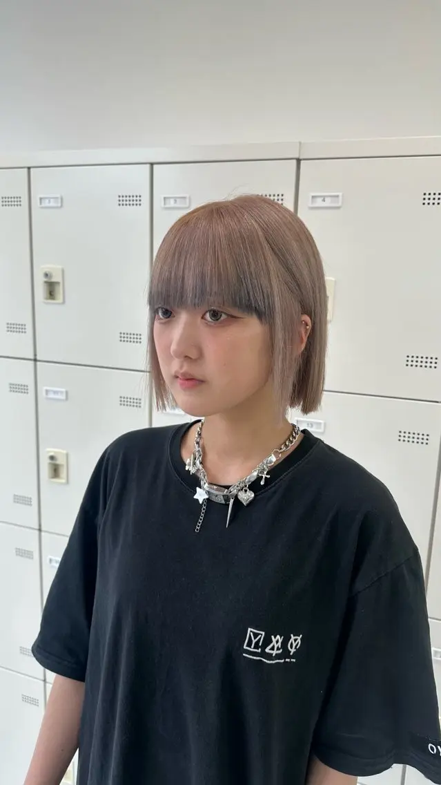 ショート カラー ヘアカラー トリートメント ヘッドスパ ヘアセット 似合わせstyle ❤︎misaki❤︎のヘアスタイル